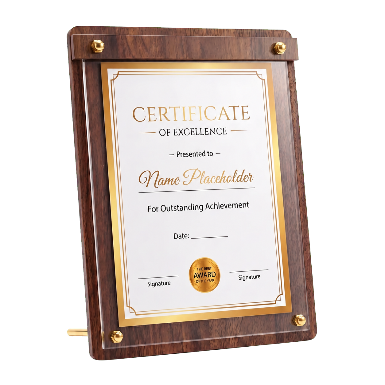 Dual-Orientation Wood Sign Holder